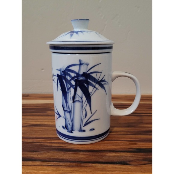 Cost Plus World Market Other - Ceramic Tea Mug with Infuser & Lid | Cost Plus World Market